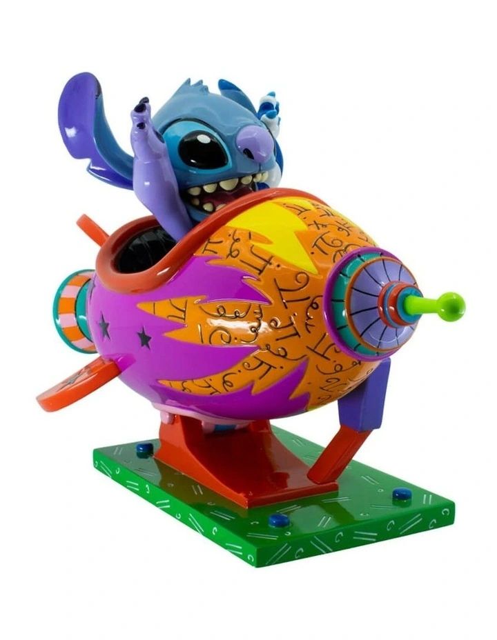 Disney by Britto - Stitch Rocket Ship Large Figurine - 8 years  image 4