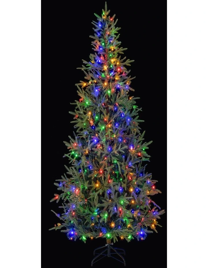 1.8m/2.1m Pre-Lit Artificial Christmas Tree with 250/300 Warm White Lights image 3