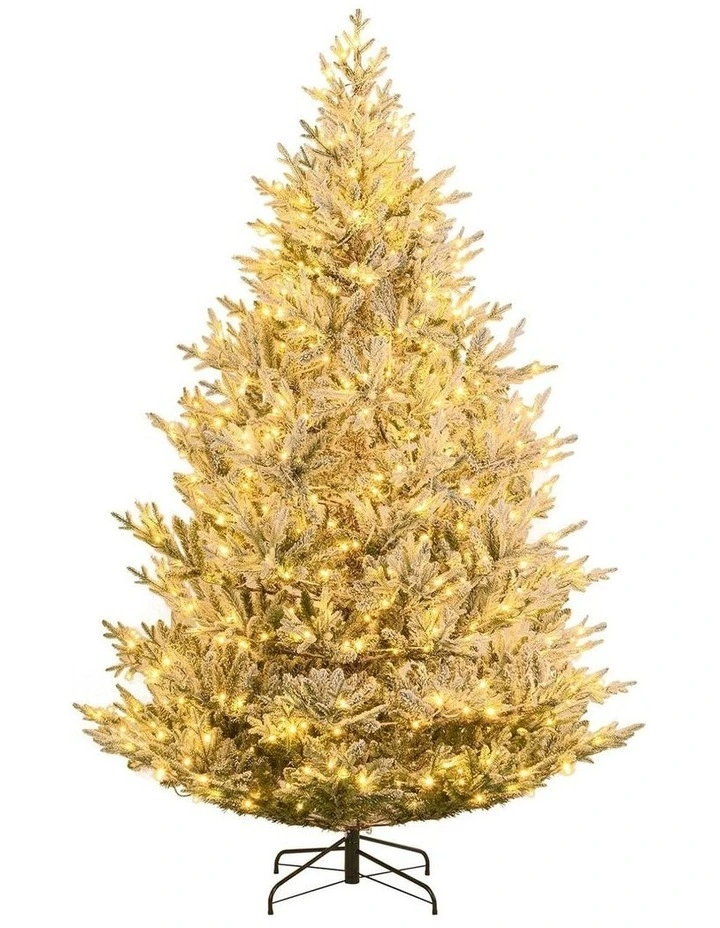 1.8m Pre-Lit Artificial Christmas Tree with 13 Lighting Modes image 1