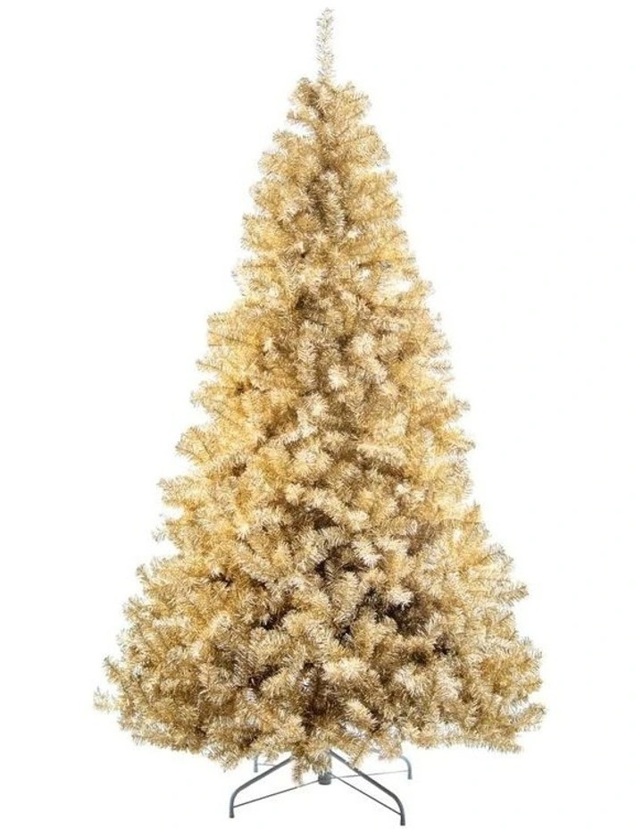 1.8m Artificial Christmas Tree with Metal Stand & 61cm Flocked Tree image 1
