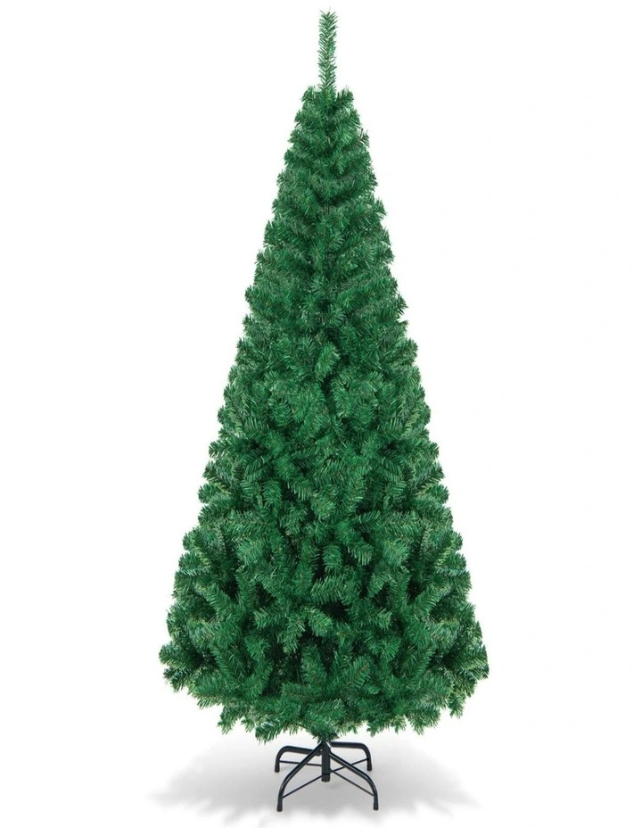 1.8m Artificial Pine Christmas Tree with Solid Metal Legs image 1