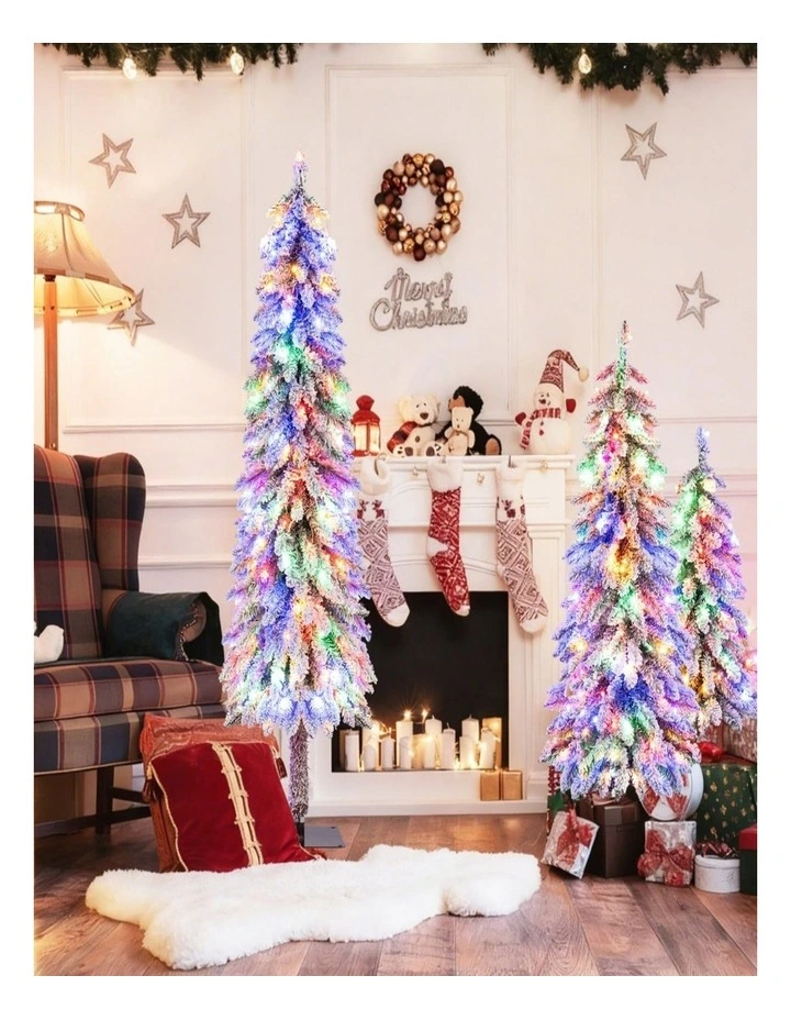 3-Piece Artificial Christmas Tree Set 90/120/150cm with Independent Lighting image 5