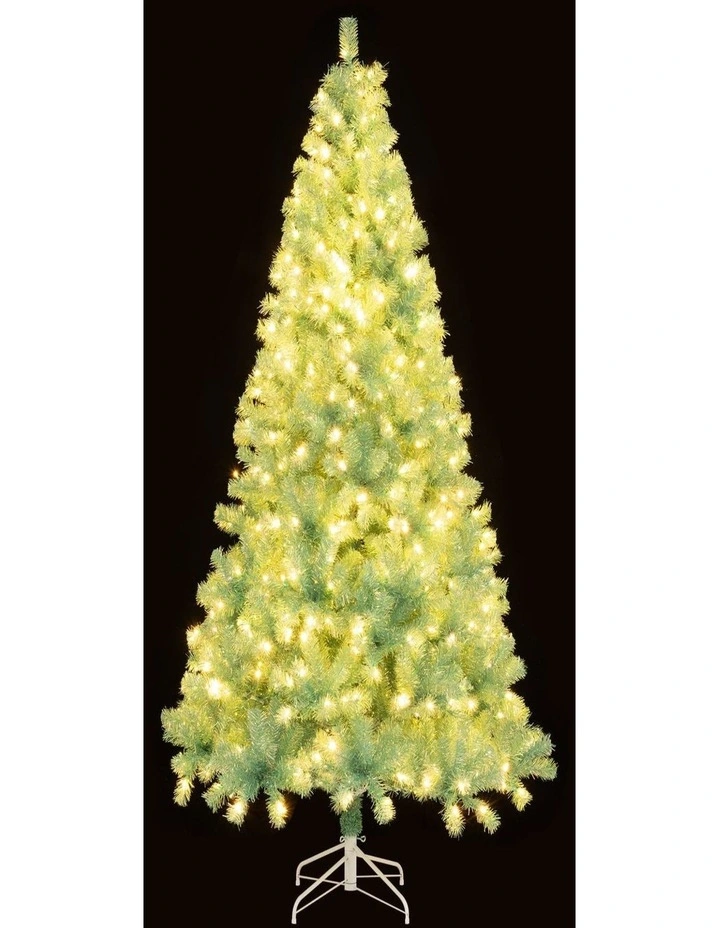 1.8m/2.25m Pre-Lit Tinsel Artificial Christmas Tree with 688/1300 Tips image 3