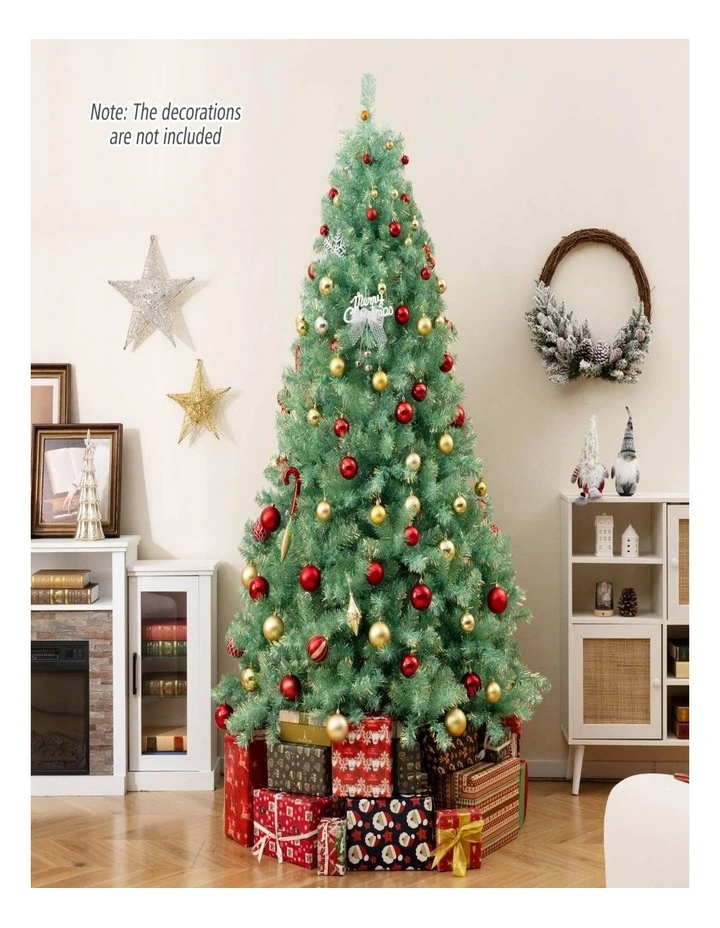 1.8m/2.25m Pre-Lit Tinsel Artificial Christmas Tree with 688/1300 Tips image 4