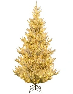 2.1m Pre-Lit Artificial Christmas Tree with 13 Lighting Modes