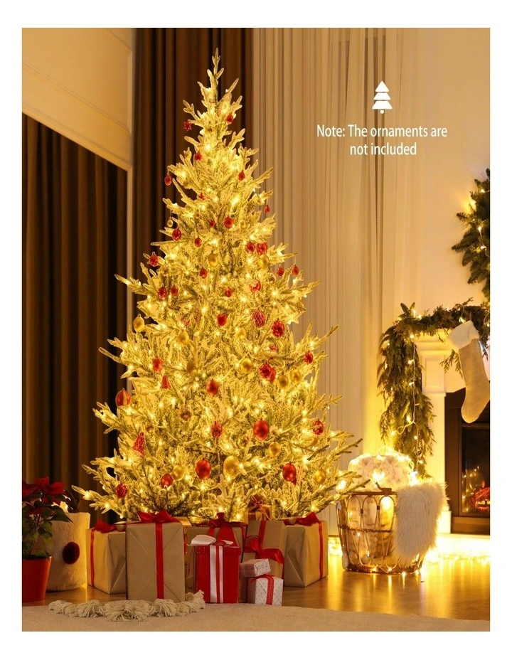 2.1m Pre-Lit Artificial Christmas Tree with 13 Lighting Modes image 3