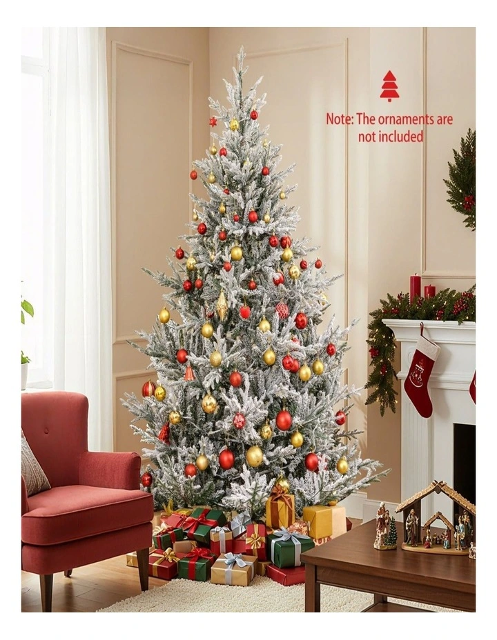 2.1m Pre-Lit Artificial Christmas Tree with 13 Lighting Modes image 4