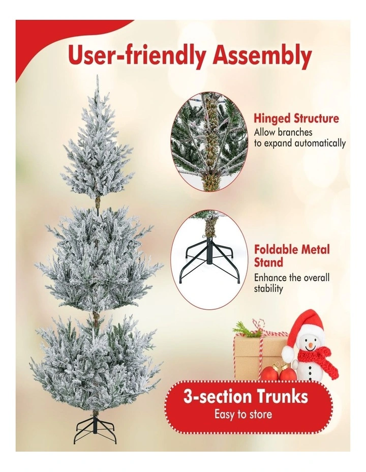 2.1m Pre-Lit Artificial Christmas Tree with 13 Lighting Modes image 5