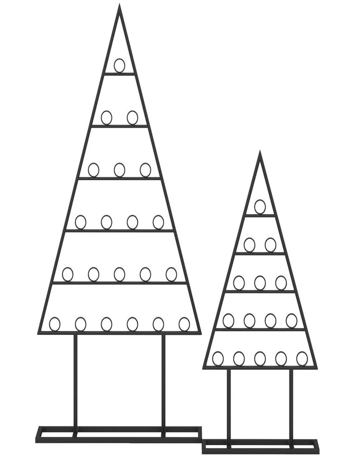 Black Christmas Tree Card & Photo Holder with 36 Clips - 2 Pack image 1