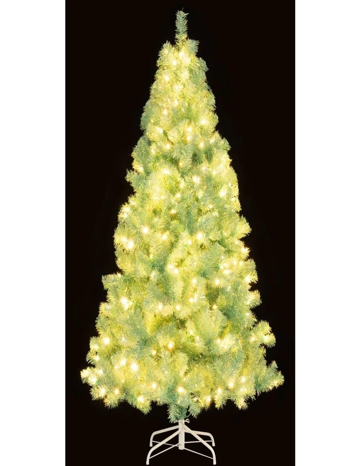 1.8m/2.25m Pre-Lit Tinsel Artificial Christmas Tree with 688/1300 Tips image 3