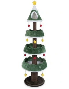 179cm Multi-Level Green Christmas Cat Tree Tower for Kittens