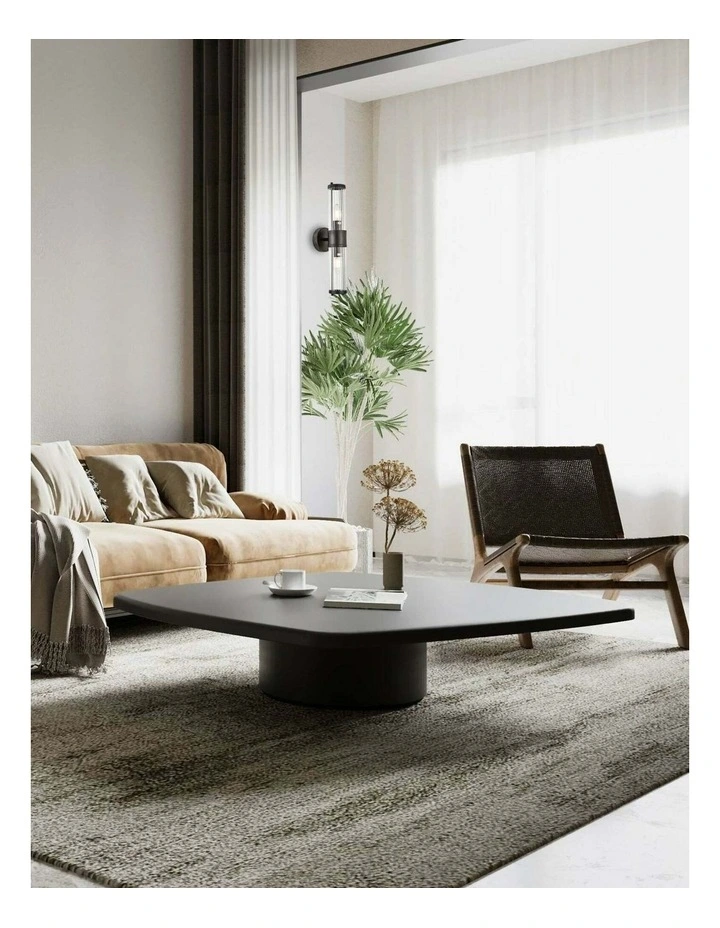 Tiempo Interior Up/Down Tubular Clear Glass Wall Lights image 2