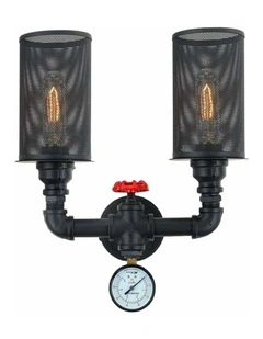 Veneto Industrial Aged Iron Decorative Wall Light