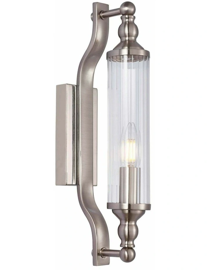 Rodillo Interior Tubular Clear Glass Wall Lights image 1