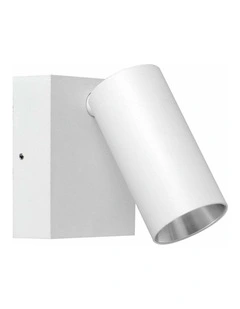 Surface Mounted LED Tri-CCT Single Adjustable Wall/Pillar Light (Matte White) IP65