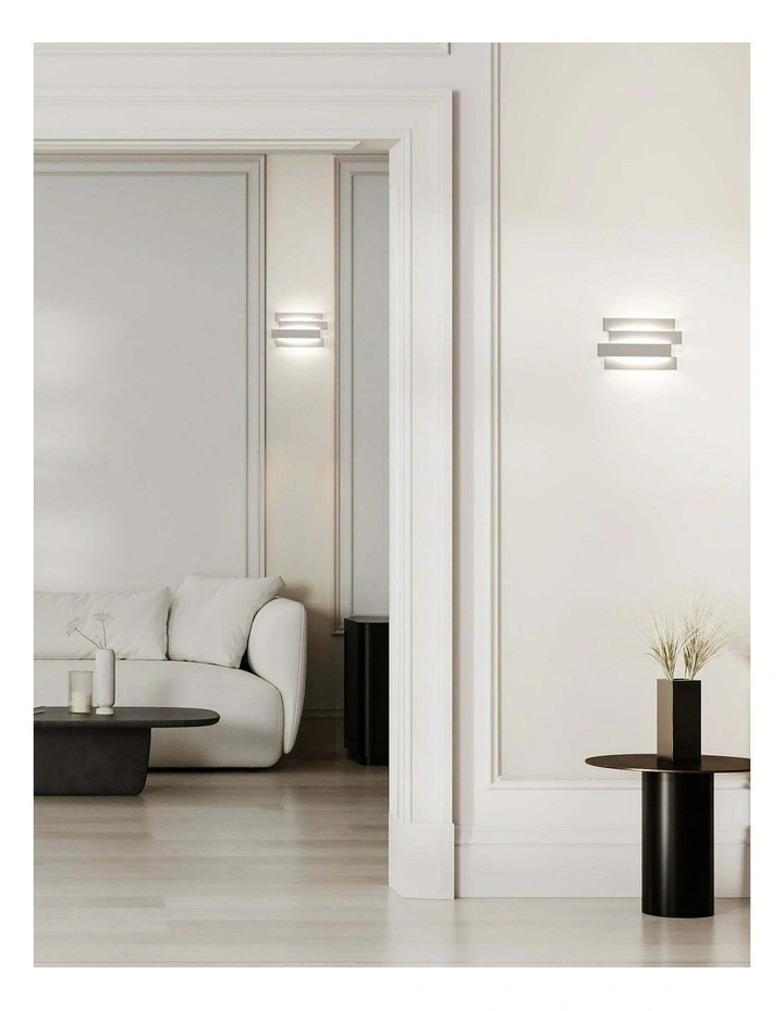 Nagoya City Series LED Tri-CCT Interior Rectangular Up/Down Dimmable Wall Light image 2
