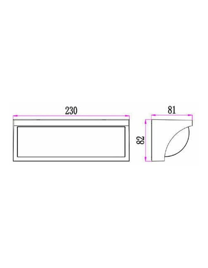 Repisa Exterior LED Tri-CCT Curved Wedge Surface Mounted Wall Lights IP65 image 2