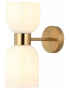 Clessidra Interior Mirror Finish Smokey Black / Opal Glass Ellipse Wall Lights