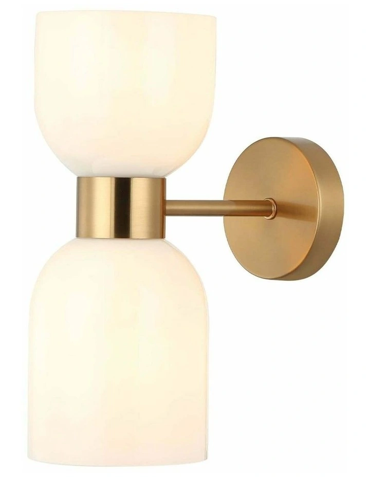 Clessidra Interior Mirror Finish Smokey Black / Opal Glass Ellipse Wall Lights image 1