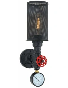 Veneto Industrial Aged Iron Decorative Wall Light