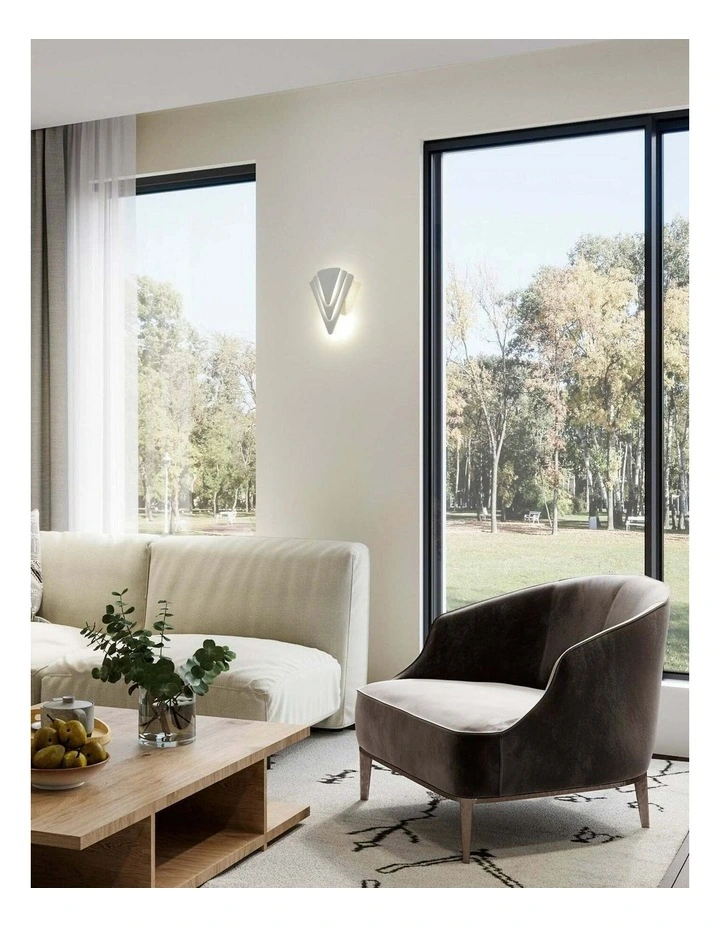 Surat City Series LED Dual-CCT Interior Triangular Dimmable Wall Light image 2