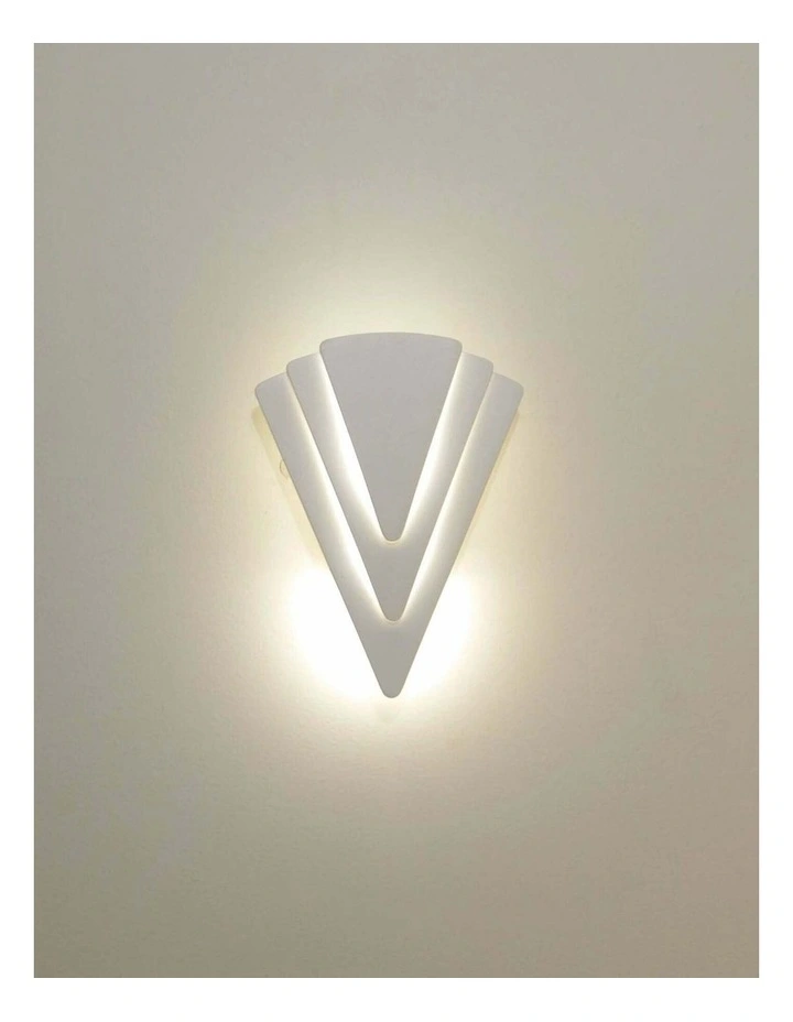 Surat City Series LED Dual-CCT Interior Triangular Dimmable Wall Light image 4