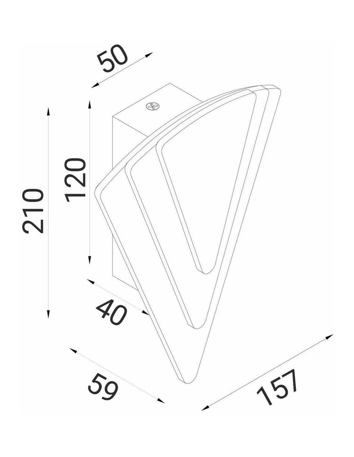 Surat City Series LED Dual-CCT Interior Triangular Dimmable Wall Light image 7