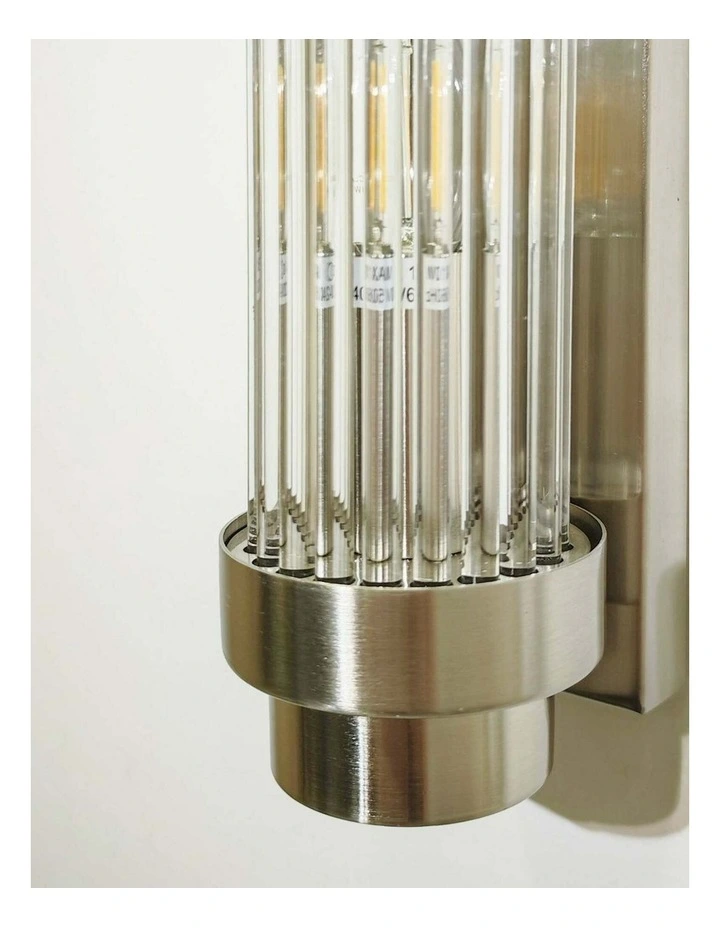 Varrillas Interior Up/Down Clear Glass Rod Wall Lights image 4