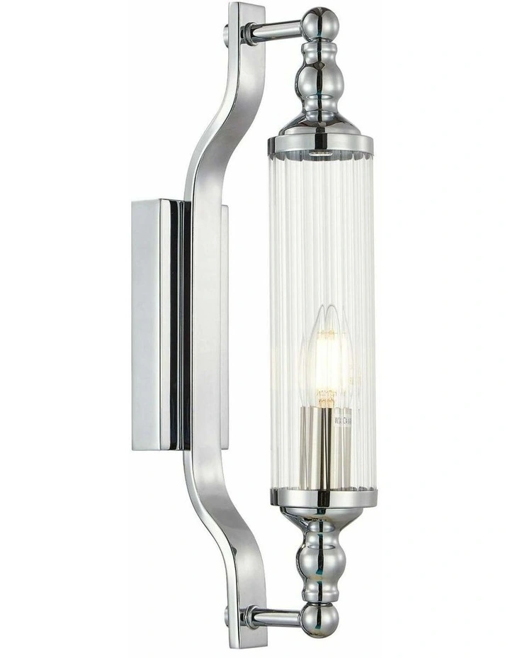 Rodillo Interior Tubular Clear Glass Wall Lights image 1