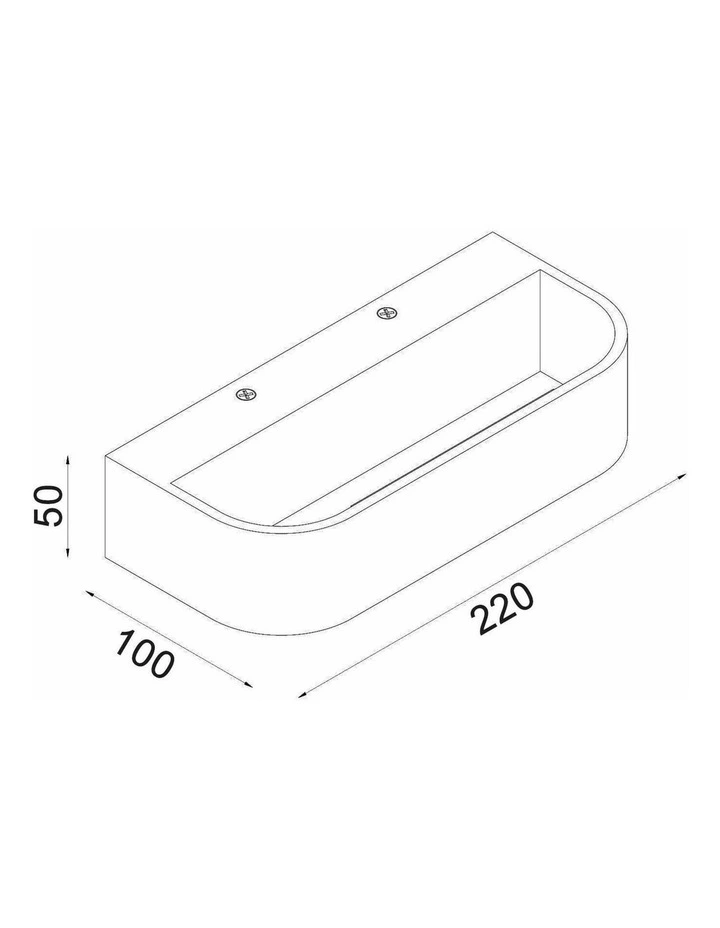 Dhaka City Series LED Tri-CCT Interior Rectangular Up/Down Dimmable Wall Light image 3
