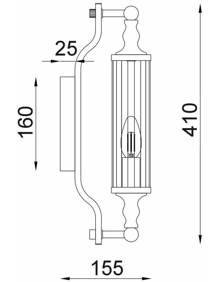 Rodillo Interior Tubular Clear Glass Wall Lights image 2