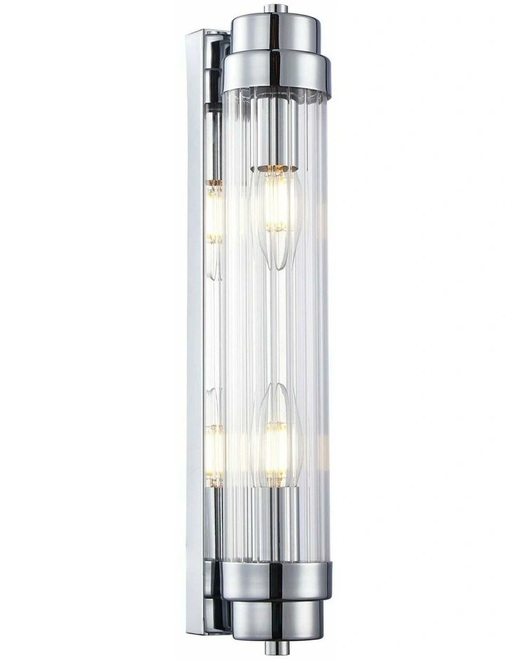 Varrillas Interior Up/Down Clear Glass Rod Wall Lights image 1
