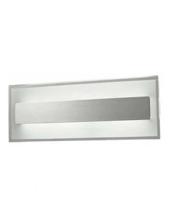 Barcelona City Series LED Interior Clear Border Frosted Inner Rectangular Brushed Wall Light