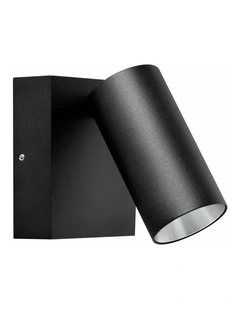 Surface Mounted LED Tri-CCT Single Adjustable Wall/Pillar Light (Matte Black) IP65