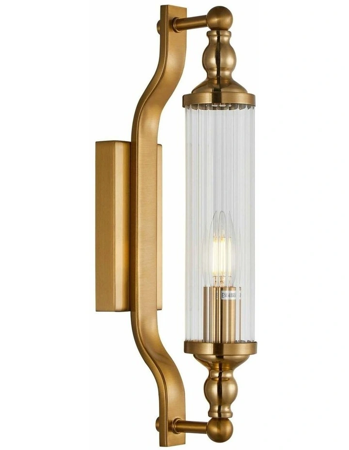 Rodillo Interior Tubular Clear Glass Wall Lights image 1
