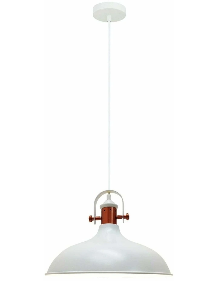 Narvik Industrial Scandinavian Dome Shape With Copper Plating Pendant Lights image 1