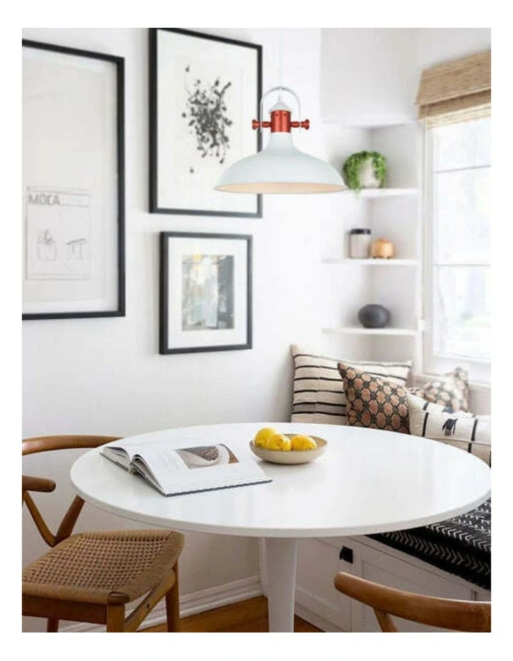 Narvik Industrial Scandinavian Dome Shape With Copper Plating Pendant Lights image 2