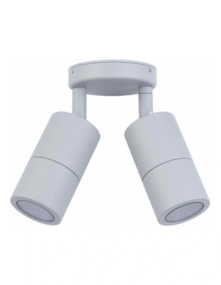 GU10 Exterior Wall Pillar Spot Lights (Matte Grey) IP65 image 1