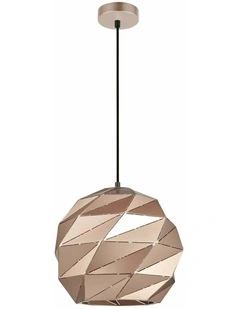 Origami Interior Large Dome Carved Iron Origami Style Pendant Lights