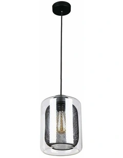 Tono Mesh Internal & Clear Glass Oblong Pendant Lights