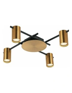 Tache Interior Spot Ceiling Lights (with Adjustable Antique Brass Heads) IP20