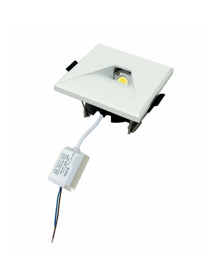 Interior LED Tri-CCT Recessed Square Step Lights image 1