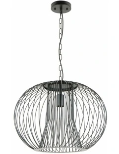 Parrilla Interior Round Cage Iron Pendant Lights