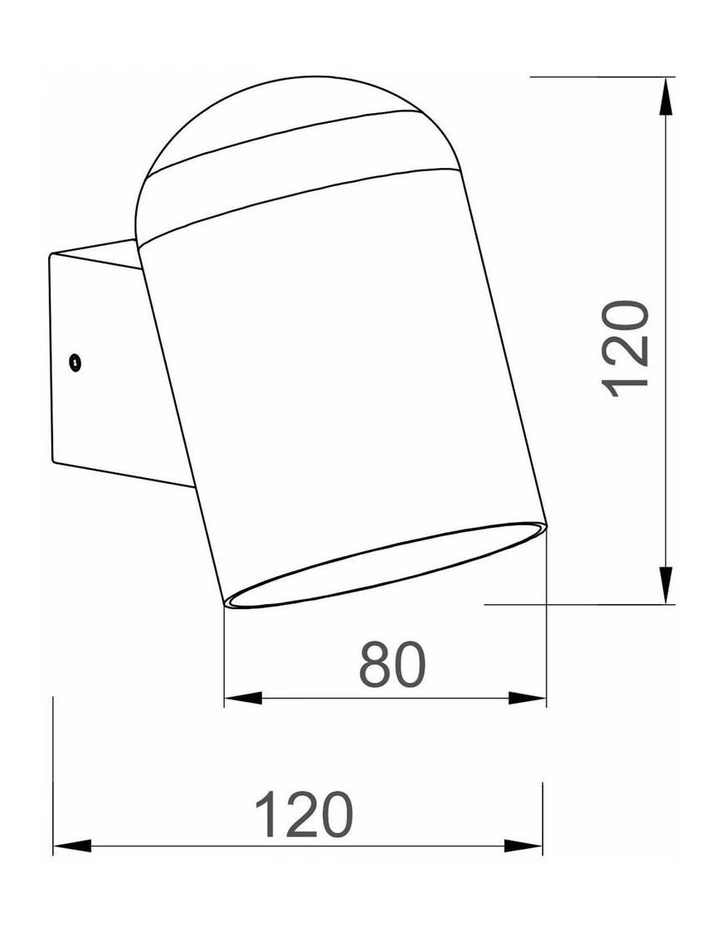 Keila Exterior Oval Surface Mounted Wall Lights IP65 image 3