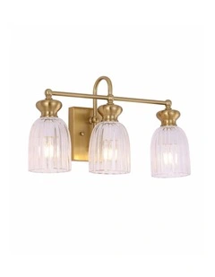 Sino Interior Ellipse Triple Clear Glass Shade Wall Lights