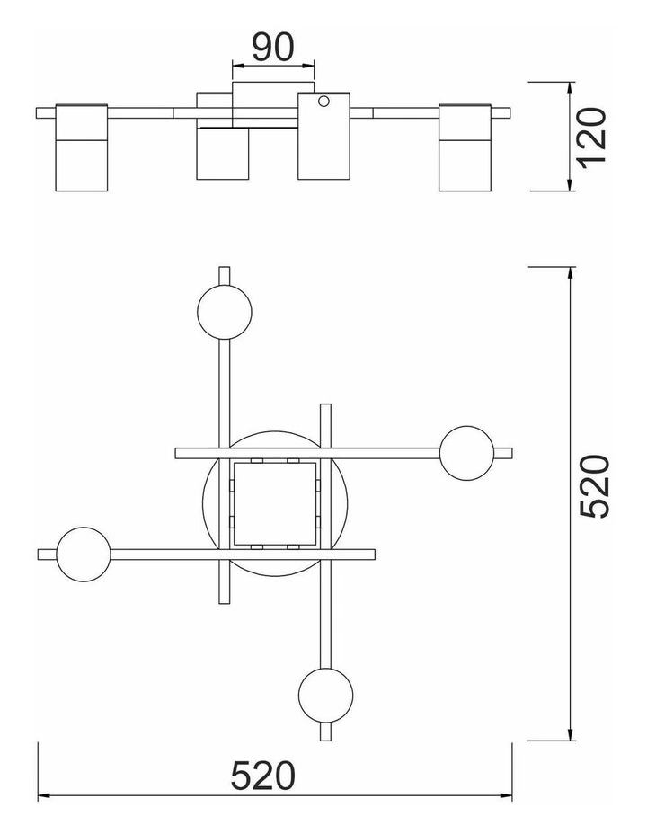 Tache Interior Spot Ceiling Lights (with Adjustable Chrome Heads) IP20 image 2