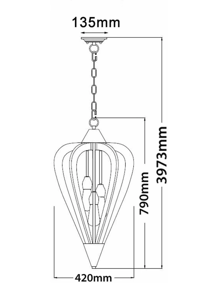 Senorita Rustic Medium Tuscan Coffee Cherry / Winter Moss Wood Pendant Lights image 2