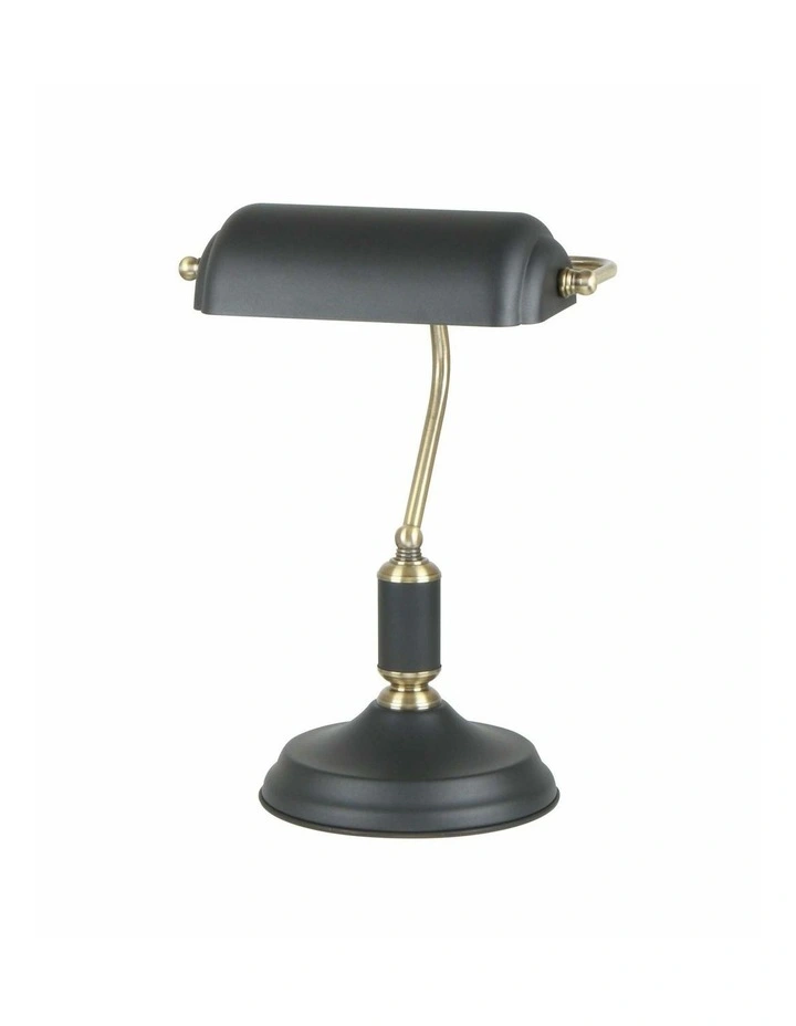 Banca Interior Banker Lamps with Cylindrical Shade image 1
