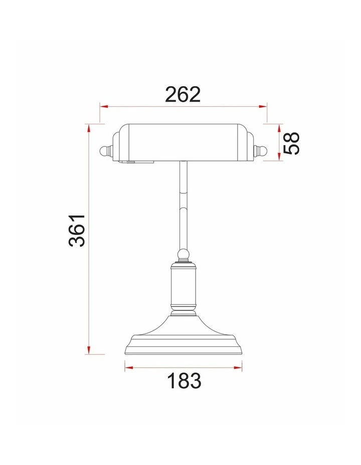 Banca Interior Banker Lamps with Cylindrical Shade image 3