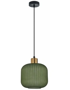 Gomitas Interior Translucent Glass Shade with Brass Highlight Pendant Lights